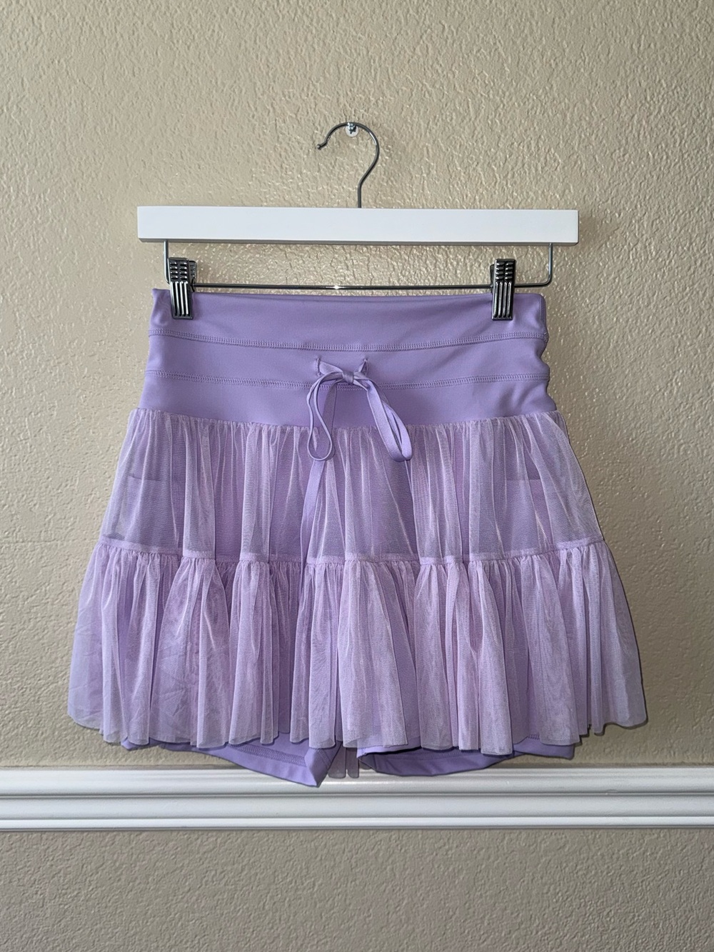 POPFLEX Pirouette Skort Flowy Lavender Purple Size Medium